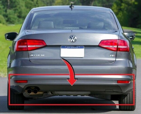 NEW GENUINE VOLKSWAGEN VW JETTA REAR BUMPER DIFFUSER 5C6807433G - Image 2