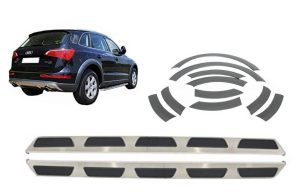 Running boards Side Steps suitable for AUDI Q5 8R (2008-2013) with Fender Flares Wheel Arches Extensions Trims OE Design