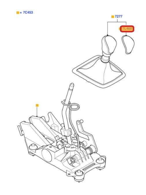 NEW GENUINE FORD FOCUS ST RS 08-11 6 SPEED MANUAL RED GEAR KNOB COVER 1673222 - Image 2