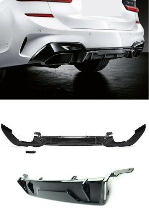 NEW GENUINE BMW G20 G21 M340I/M340IXM PERFORMANCE REAR TRIM WITH DIFUSSER BLACK