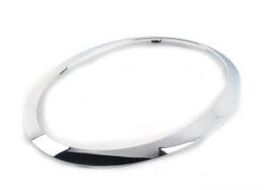 MINI NEW GENUINE COOPER F55 F56 F57 N/S LEFT CHROME HEADLIGHT TRIM RING 51137300631