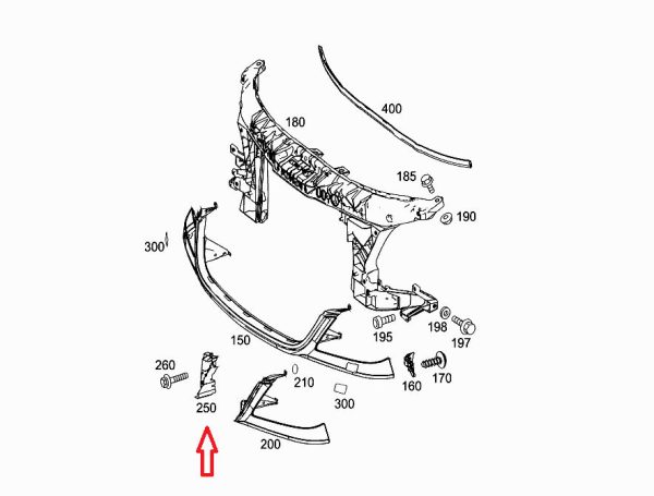 NEW GENUINE MERCEDES BENZ SPRINTER 906 RIGHT FRONT PANEL MOUNTING A9068890131 - Image 2