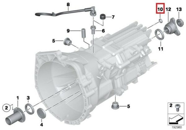 NEW GENUINE BMW GETRAG MANUAL TRANSMISSION SELECTOR SHAFT SEAL 15X21X5 23128677736 - Image 2