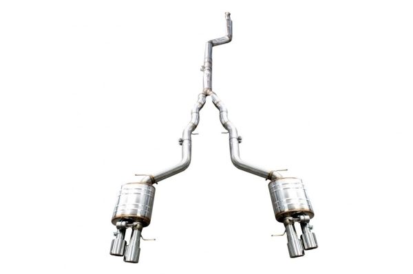 Complete Exhaust System suitable for BMW 5 Series F10 (2011-2016) Petrol 1.6/2.0 L 520i N2B20/NB20B16 / 528i NB20B20 Turbocharged I4 Twin Double Exhaust Pipes M5 M Sport Design with Valvetronic
