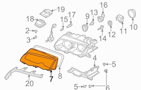 BMW NEW GENUINE 3 SERIES E46 TILL 2001/09 HEADLIGHT GLASS LENS COVER RIGHT O/S 63128380190 - Image 3