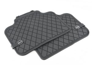 FOR NEW GENUINE MINI COUNTRYMAN F60 ALL WEATHER BLACK RUBBER REAR FLOOR MATS