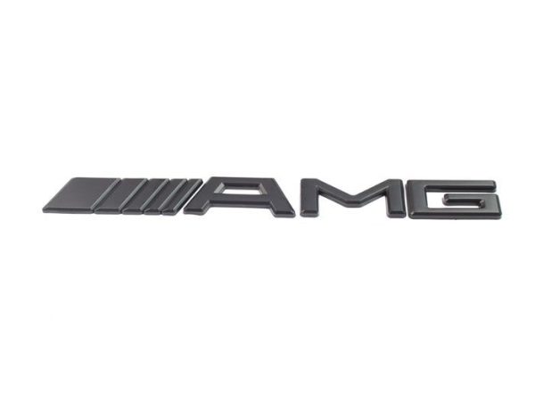 Genuine AMG Night Package Black Rear trunk lid badge sticker OE logo For Mercedes