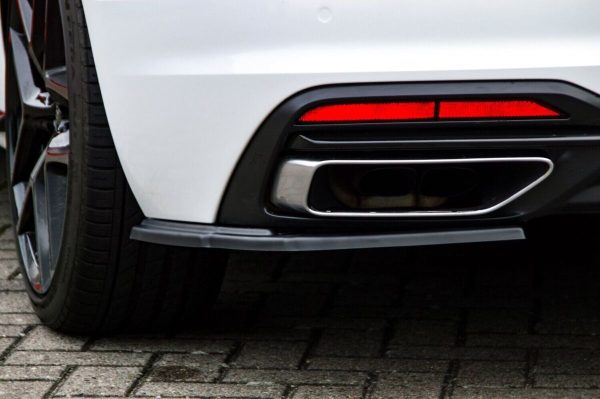 Black Gloss Performance Rear Bumper Side Flaps / Splitters For  Audi A4 B9 Avant Facelift 19-24 - Image 2