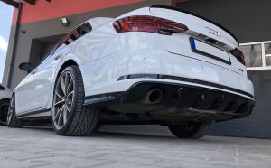 S line Rear Bumper Side Flaps for Audi A4 B9 Prefacelift 16-19