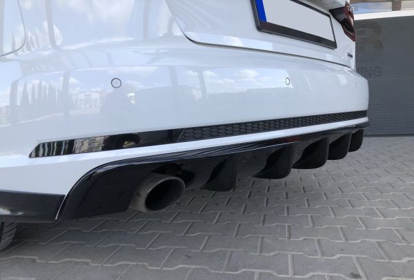 S line Rear Bumper Side Flaps for Audi A4 B9 Prefacelift 16-19 - Image 4