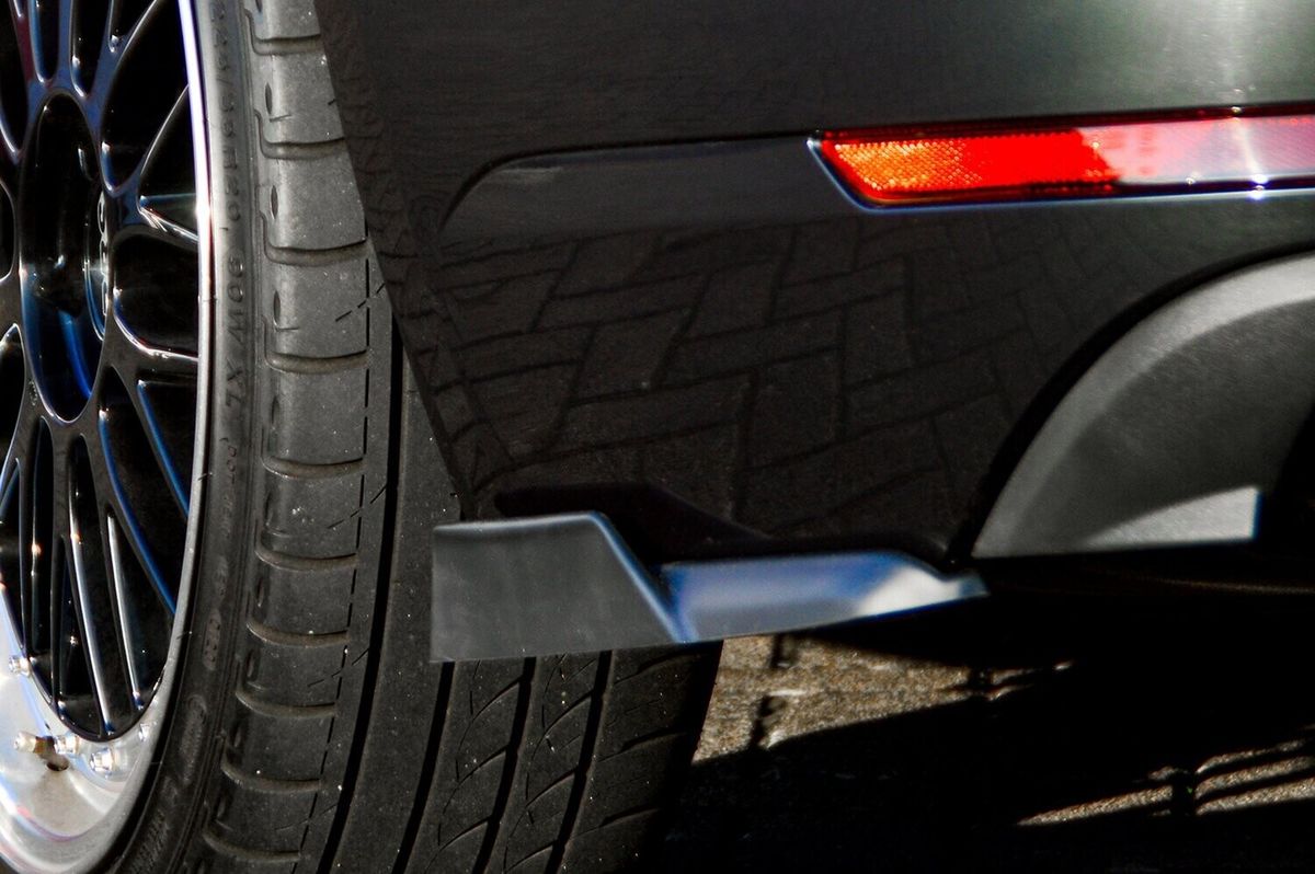 Black GLOSS Performance Rear Bumper Side Flaps / Splitters For Audi A4 B9 2015-2019