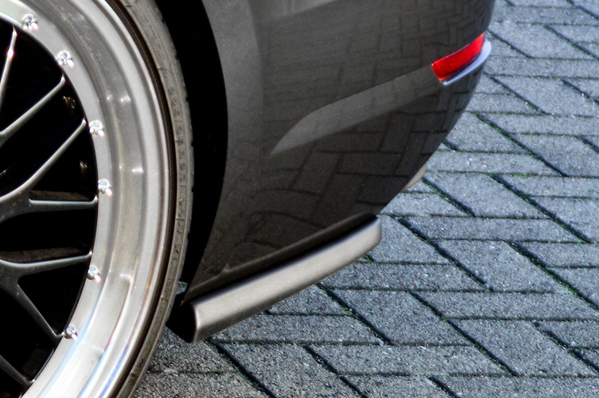 Black Gloss Performance Rear Bumper Side Flaps / Splitters For Audi A4 B9 2015-2019 - Image 3