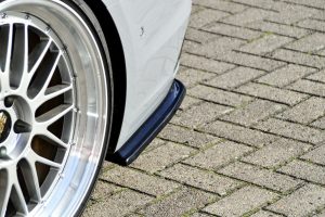 Black Gloss Performance Rear Bumper Side Flaps / Splitters For Audi RS4 B9 2017-2020