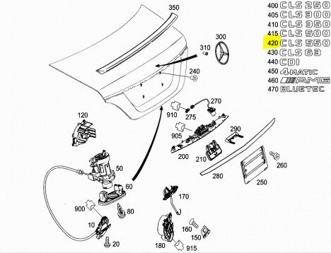 NEW GENUINE MERCEDES BENZ CLS CLASS REAR CLS550 EMBLEM BADGE A2188177900 - Image 2