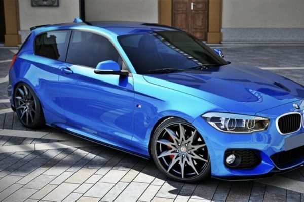 Side Skirts Add-on Lip Extensions suitable for BMW 1 Series Hatchback F20 F21 (2011-2019) M-Performance Design Piano Black - Image 7