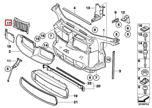 NEW GENUINE BMW 3 SERIES E90 E91 E92 E93 335 RIGHT OIL COOLER DUCT 51717161436 - Image 2