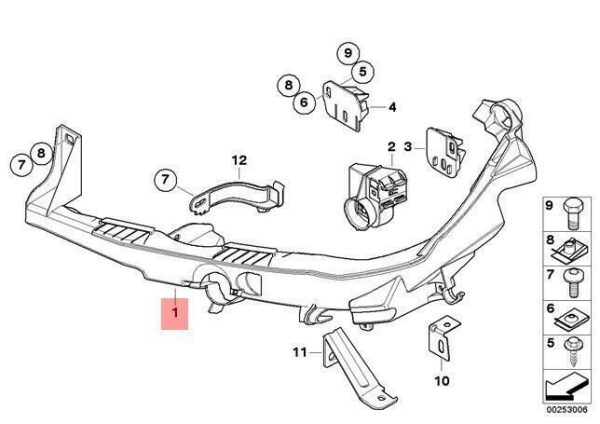 BMW NEW GENUINE 3 E92 E93 (10/03 - 13) O/S RIGHT HEADLIGHT BRACKET ARM 51647227926 - Image 2