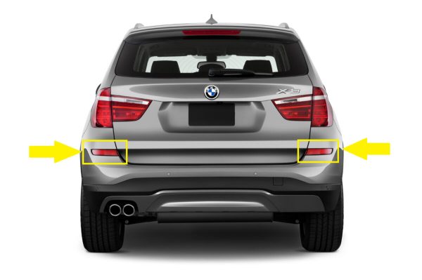 BMW NEW GENUINE X3 SERIES F25 M SPORT REAR BUMPER REFLECTOR SET LEFT+RIGHT - Image 2
