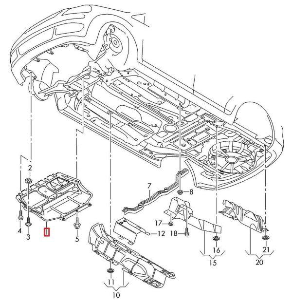 NEW GENUINE VOLKSWAGEN VW CADDY 2K FRONT ENGINE NOISE INSULATION COVER 2K5825453 - Image 2