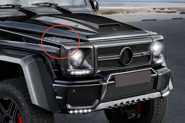 Front Fender Scoop Vents Carbon Fiber suitable for MERCEDES Benz W463 G-Class (1989-up) B-Design - Image 9