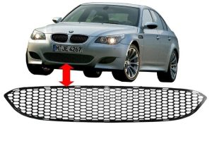 Front Bumper Middle Lower Grille suitable for BMW 5 Series E60/E61 (2003-2010) M5 Design