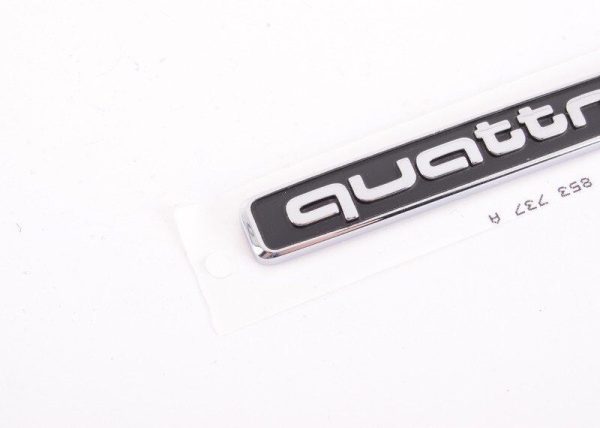 NEW GENUINE AUDI Q3 Q5 R8 FRONT BUMPER GRILL BLACK QUATTRO EMBLEM 8R0853737A2ZZ - Image 3