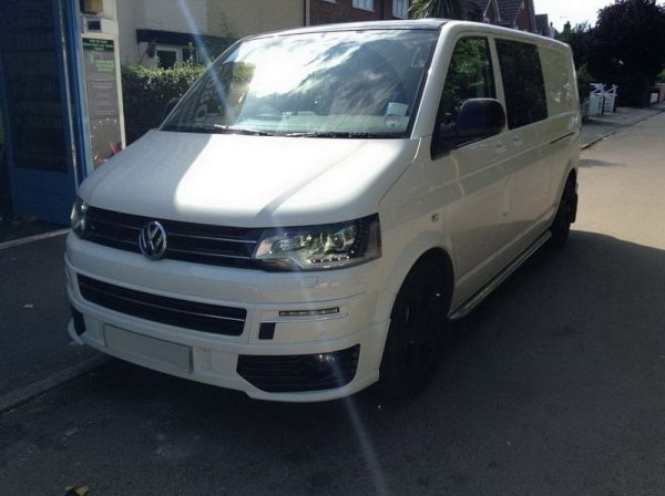 Front bumper upper Frame with LED DRL For VW T5 10-15 Facelift - Image 7
