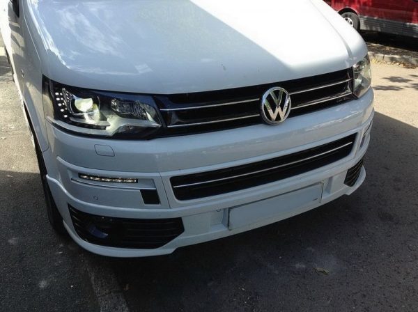 Front bumper upper Frame with LED DRL For VW T5 10-15 Facelift - Image 5