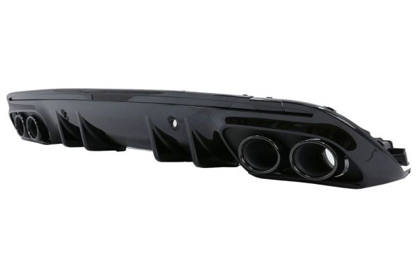 C43 Night Package ANG Facelift Look Rear bumper diffuser For Mercedes W205/ S205 15-21 - Image 2