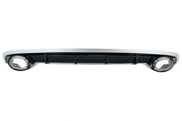 Rear bumper Diffuser RS6 look For Audi A6 C7 4G 2015-2018 SE bumper + tips
