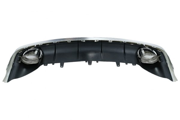 Rear bumper Diffuser RS6 look For Audi A6 C7 4G 2015-2018 SE bumper + tips - Image 5