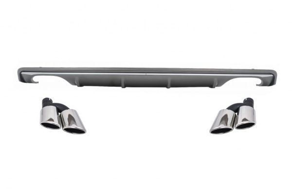 S3 conversion kit rear bumper diffuser + exhaust tips for Audi A3 8V 2012-2016 Saloon/ Cabrio