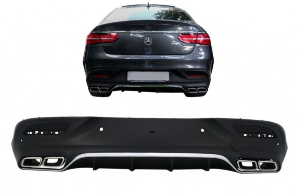 Rear Diffuser With Exhaust Tips GLE63 Design For Mercedes GLE Coupe C292 (15-19)