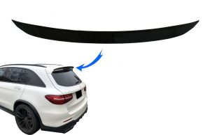 Rear Roof Spoiler Add-On for Mercedes GLC X253 SUV (2015-up) Piano Black