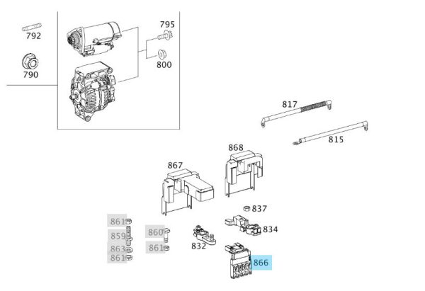 NEW GENUINE MERCEDES BENZ ATEGO POWER ENERGY DISTRIBUTOR BATTERY A9675460040 - Image 2
