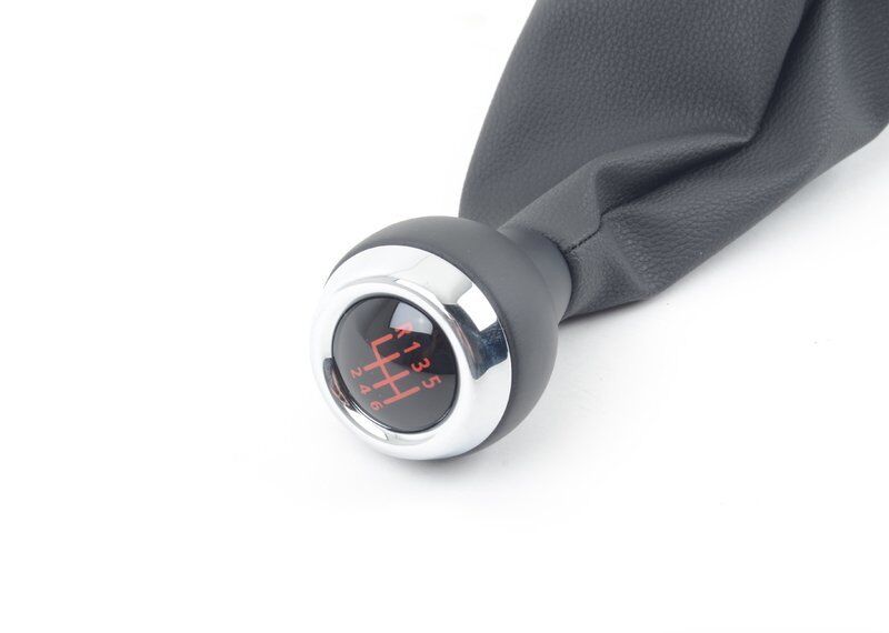 NEW MINI GENUINE COOPER R60 JCW SHIFT 6 SPEED KNOB WITH LEATHER BOOT BLACK RED 25119808704 - Image 2