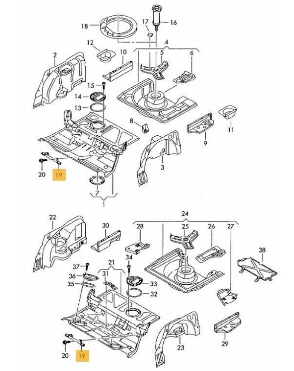 NEW GENUINE AUDI A4 S4 A6 S6 RS6 RS4 ISOFIX CHILD SEAT MOUNT BRACKET 8D0813545 + 2XWHT001230 - Image 2