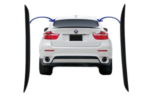 Trunk Rear Fin Spoiler (Left/Right) suitable for BMW X6 E71/E72 (2008-2014) Perfomance Design