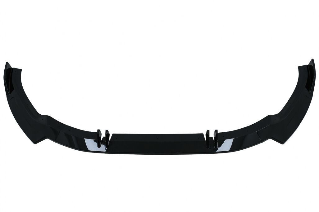 Front Bumper Add-On Spoiler Lip suitable for Audi A5 F5 Facelift S-Line (2020-up) Piano Black - Image 3