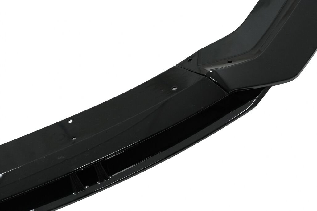 Front Bumper Add-On Spoiler Lip suitable for Audi A3 8V Facelift S-Line (2017-up) Piano Black - Image 6