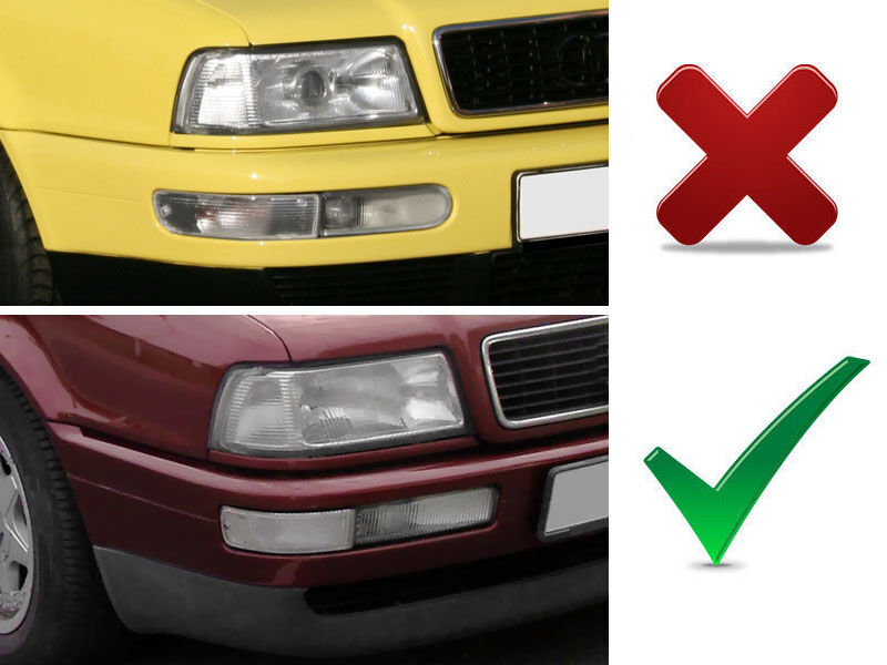 OE Look White RIGHT Front Bumper Fog Light For Audi 90,80 B3+B4 + RS2 - Image 5