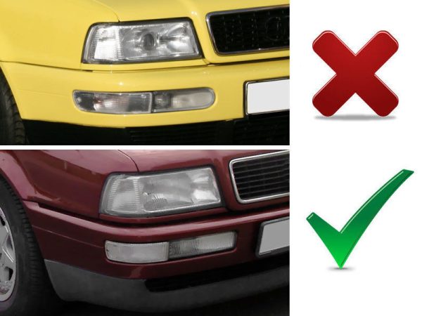 OE Look White LEFT Front Bumper Fog Light For Audi 90,80 B3+B4 + RS2 - Image 5