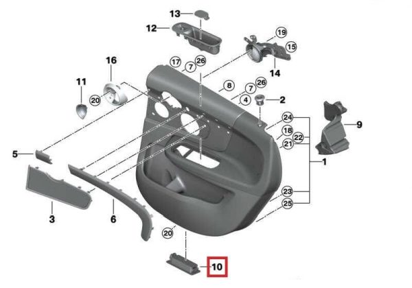 MINI NEW GENUINE COUNTRYMAN F60 LED FOR INTERIOR 63319397922 - Image 2