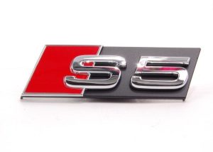 NEW GENUINE AUDI A5 S5 16- FRONT BUMPER CENTER GRILL CHROME S5 BADGE EMBLEM 8T08537362ZZ