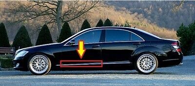 NEW GENUINE MERCEDES MB S CLASS W221 FRONT DOOR CHROME MOULDING TRIM LEFT N/S A2216904180 - Image 2