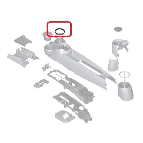 MINI NEW GENUINE R55 R56 R58 R59 TRIM RING FOR FRONT CUP HOLDER CHROME 51162756166 - Image 3