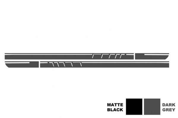 Set Sticker Side Decals and Upper Bonnet Roof Tailgate Dark Grey suitable for Mercedes CLA W117 C117 X117 (2013-2016) W176 (2012-2018) 45 Design Edition 1 - Image 3