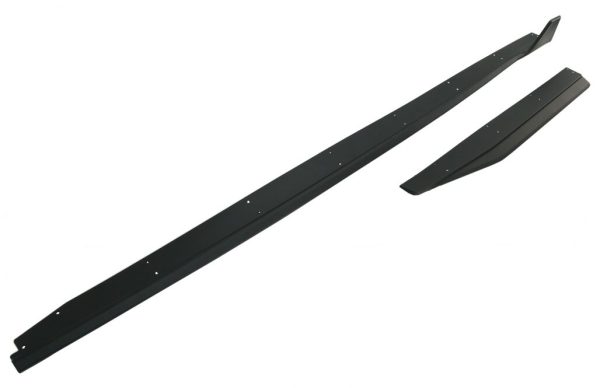 Add-On Side Skirts Extensions Splitters suitable for FORD Mustang Mk6 VI Sixth Generation (2015-2020) GT 500 Design - Image 4
