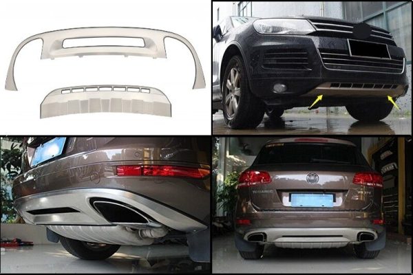 Skid Plates Bumper Off Road suitable for VW Touareg 7P MK2 (2010-2014) Stainless steel - Image 10