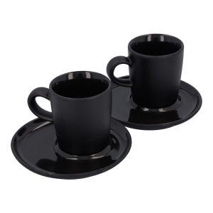 Genuine Mercedes AMG Porcelain Espresso Cup and saucer Set Black Matte by Kahla®